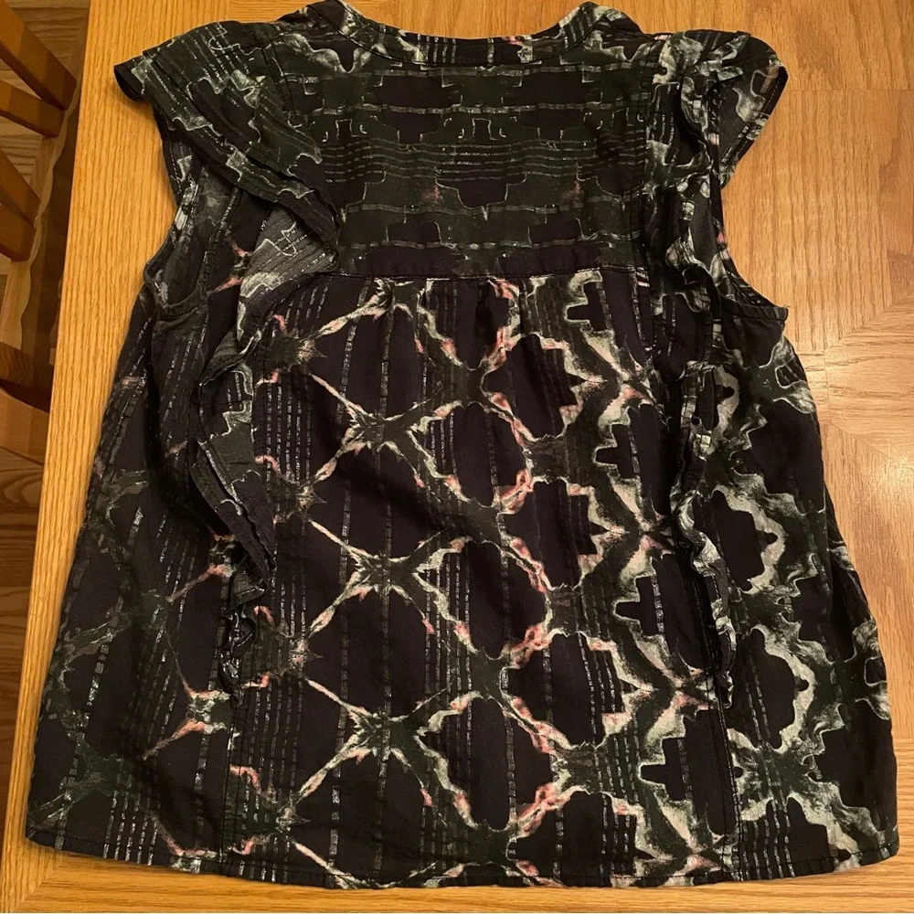 Anthropologie Pilcro Ruffled Button Top - Picture 4 of 4